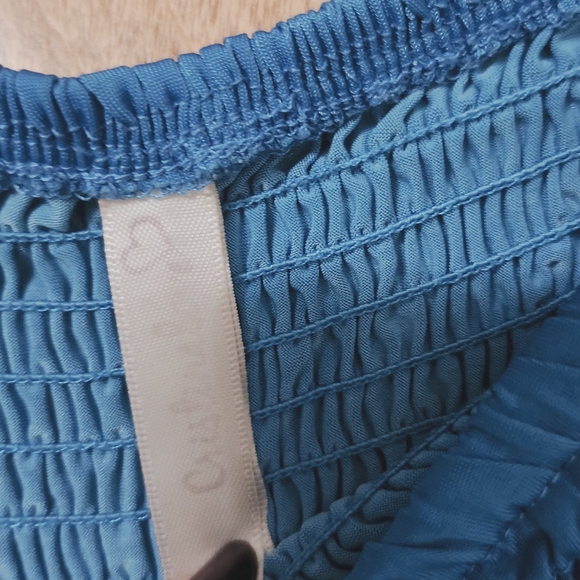 Chic Navy Patterned Mini Dress - Picture 3 of 3